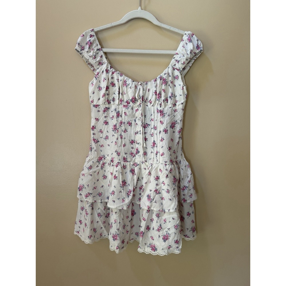 NEW Wild Fable Women's White Floral Mini Sundress Cap Sleeves Size XS NWT